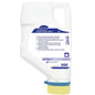 En hvid 4,5 kg patron Diversey Suma Unison Maxi G3 opvaskemiddel til middelhårdt til hårdt vand (klorholdig) med blå etiket, blå lukning og gul dispenser fra Diversey Deutschland GmbH & Co. OHG.