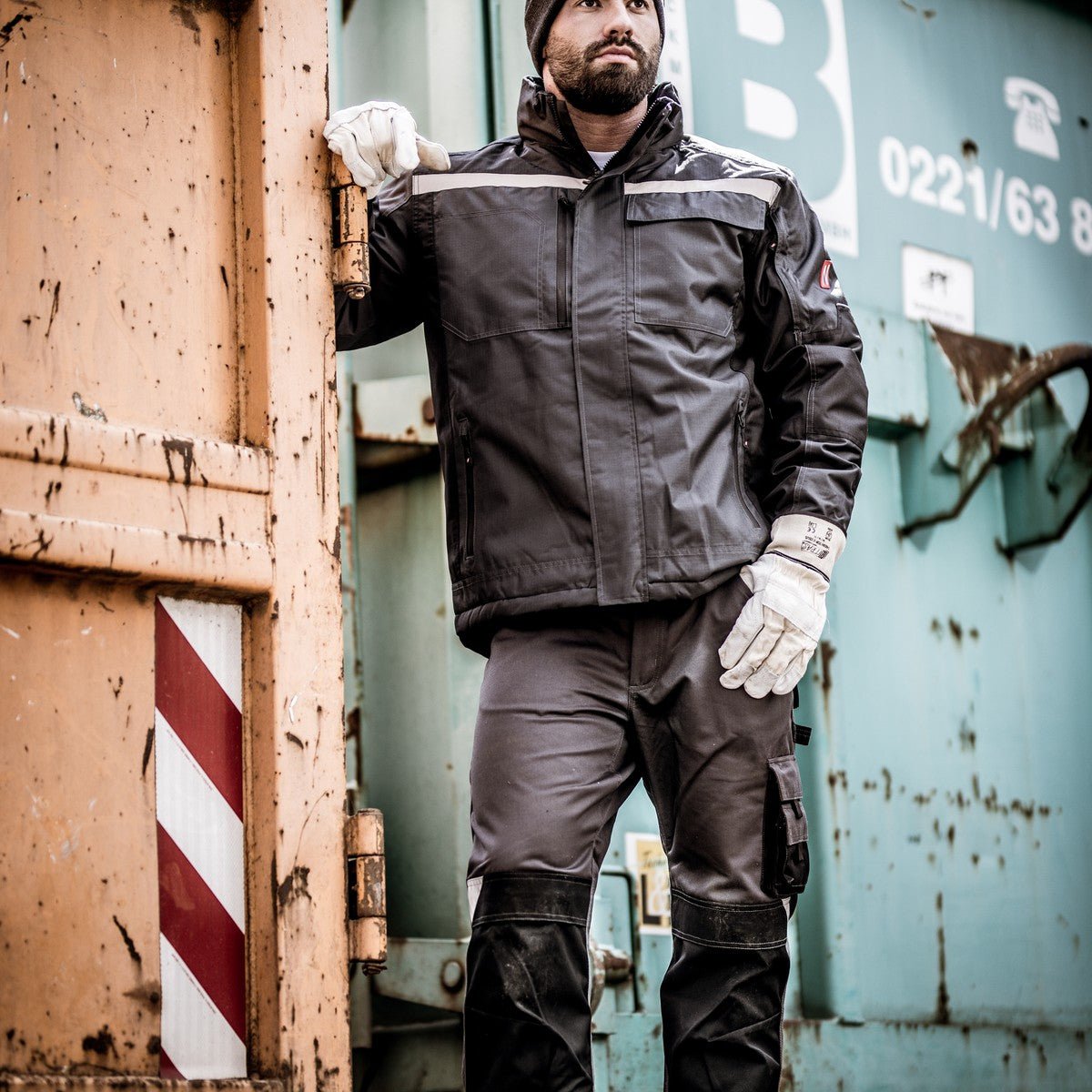 NITRAS MOTION TEX PLUS, parka, antracit / sort