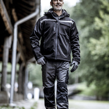 NITRAS MOTION TEX PLUS, softshell jakke, sort