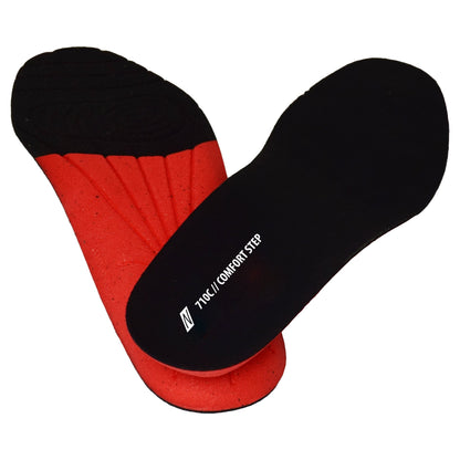 NITRAS COMFORT STEP, indlægssåler, sort/rød