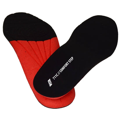 NITRAS COMFORT STEP, indlægssåler, sort/rød