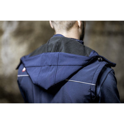NITRAS aftagelig hætte, marineblå, OEKO-TEX polyester: 94%; Elastan: 6% | Pakke (1 stk.)