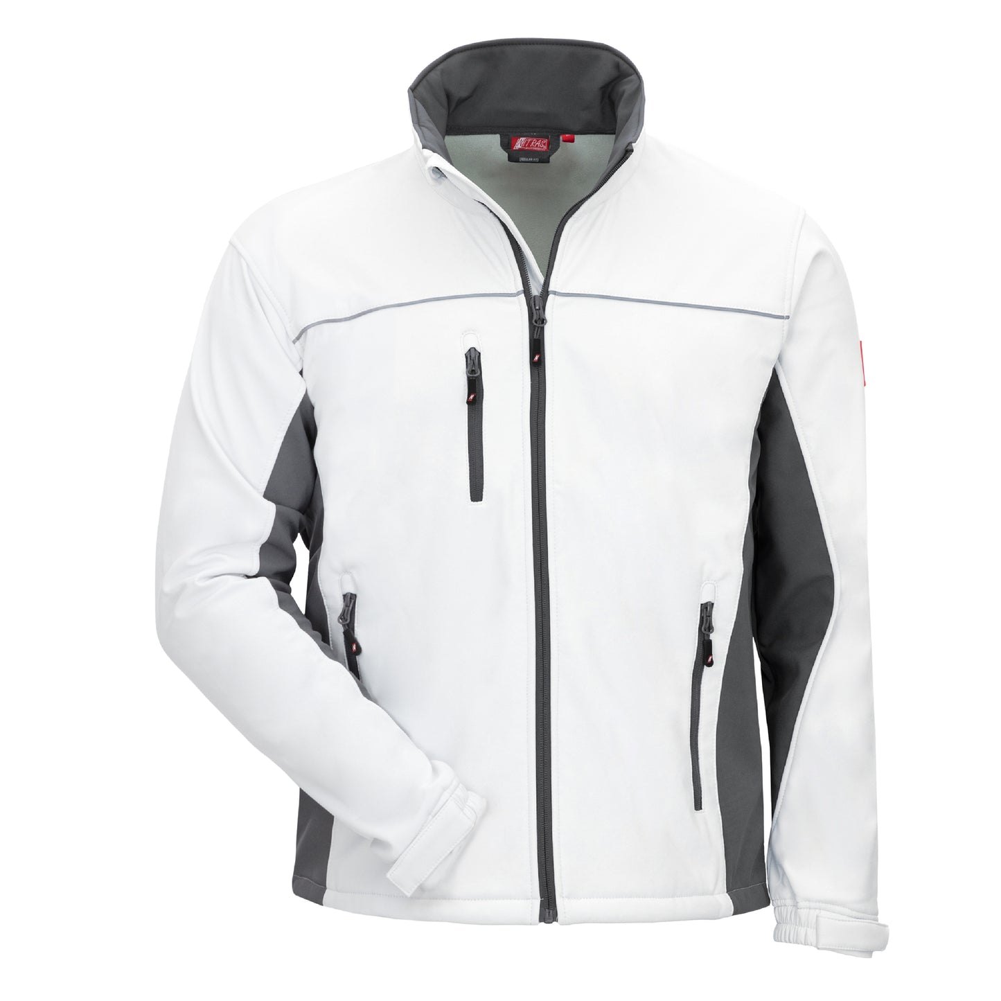 NITRAS MOTION TEX LIGHT, softshell jakke, hvid/grå