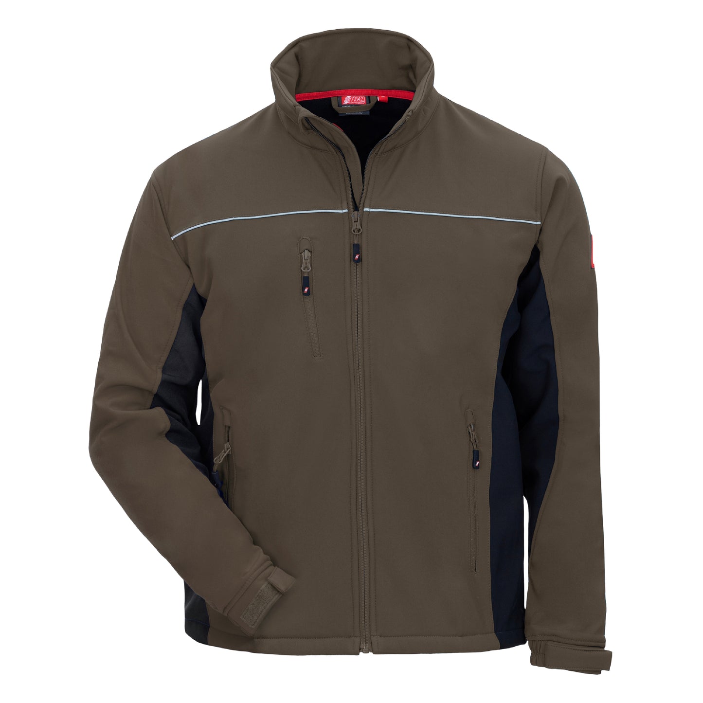 NITRAS MOTION TEX LIGHT, softshell jakke, brun/sort