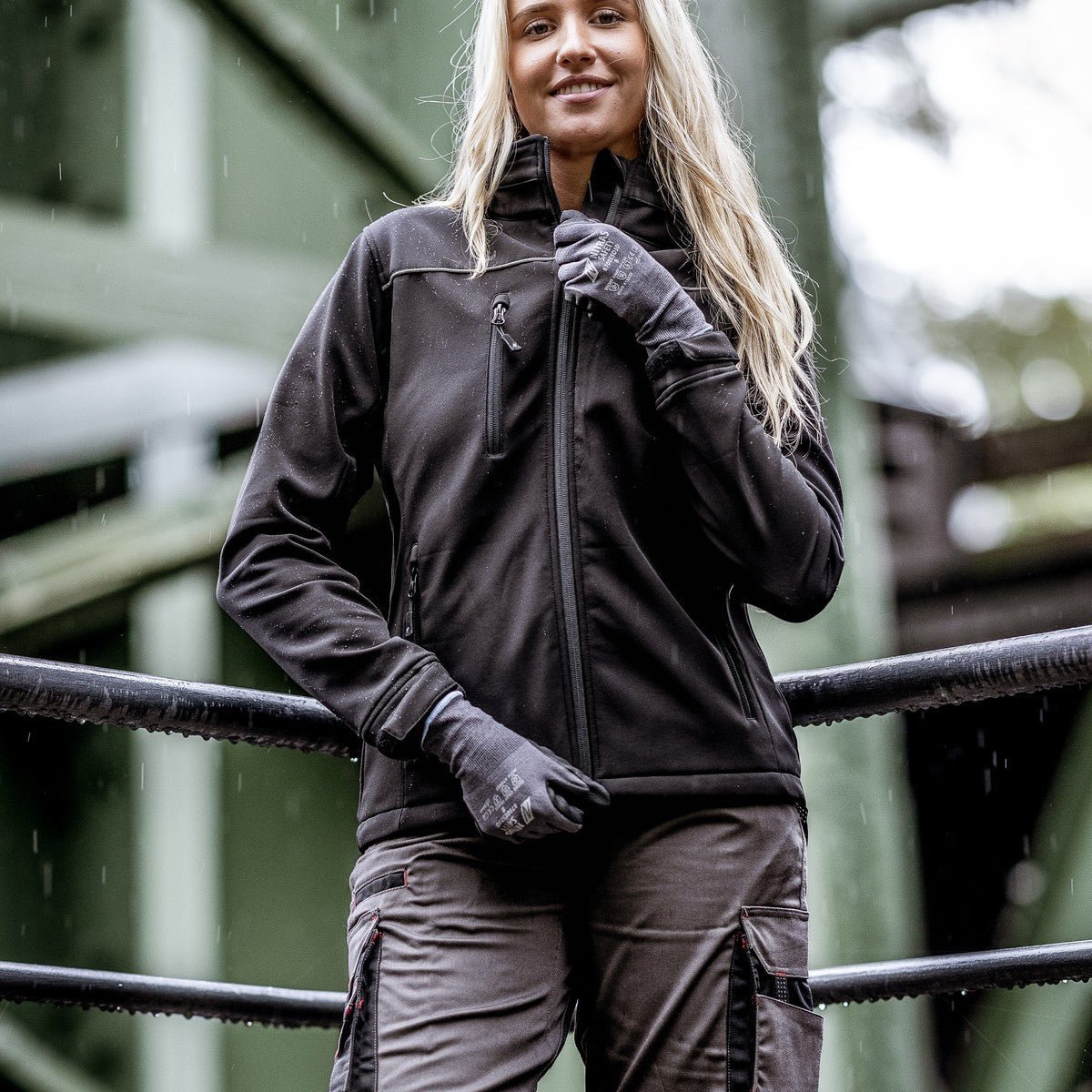 NITRAS MOTION TEX LIGHT, softshell-jakke, sort