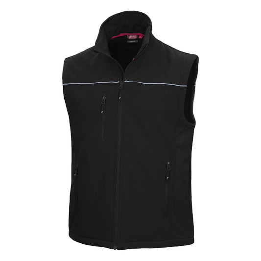 NITRAS MOTION TEX LIGHT, softshell vest, sort