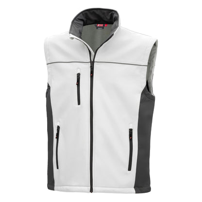 NITRAS MOTION TEX LIGHT, softshell vest, hvid/grå