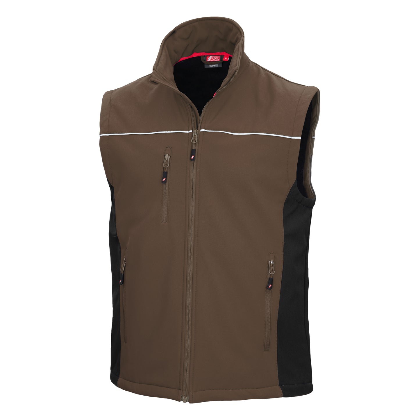 NITRAS MOTION TEX LIGHT, softshell vest, brun/sort