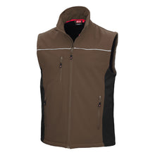 NITRAS MOTION TEX LIGHT, softshell vest, brun/sort
