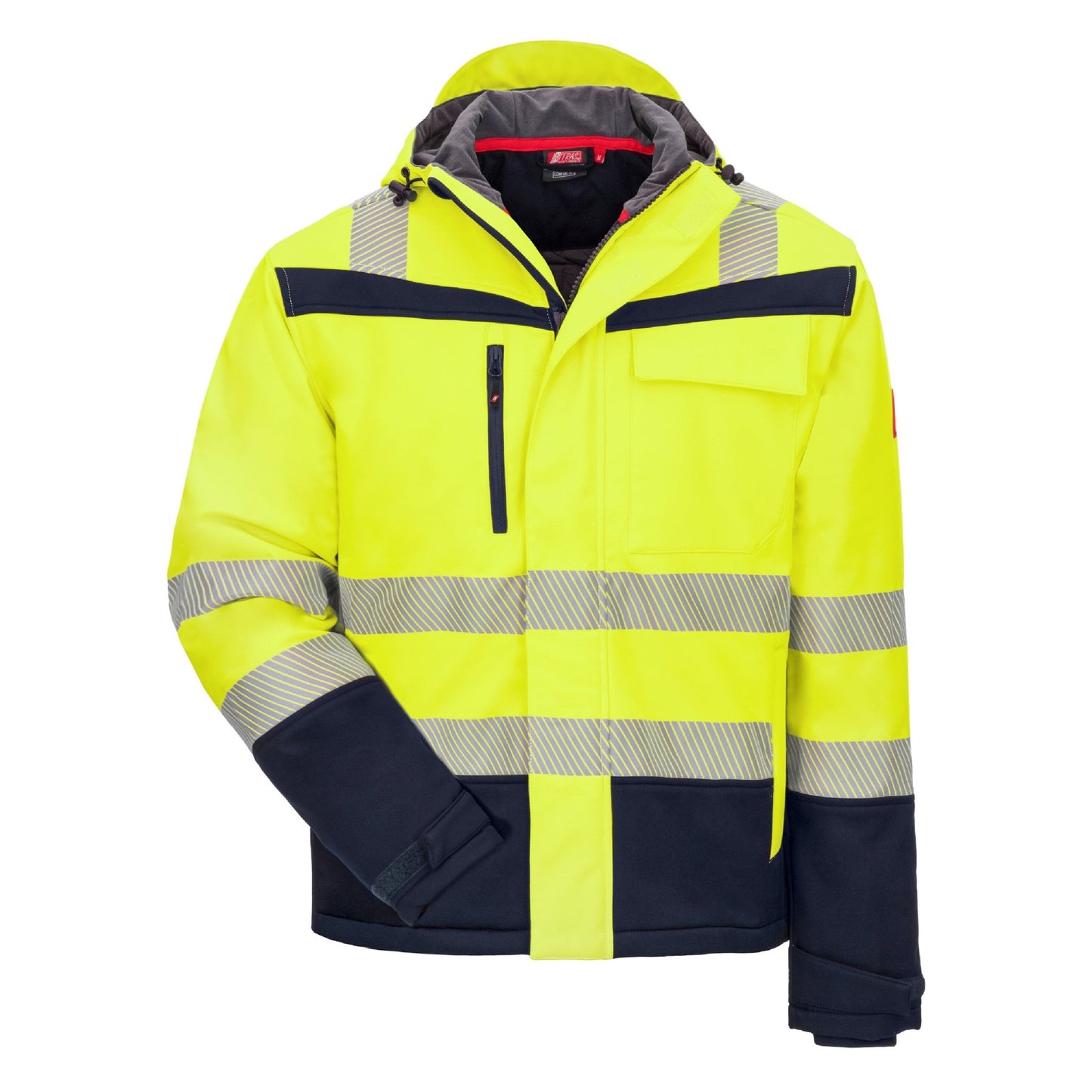 NITRAS MOTION TEX VIZ PLUS, vinter softshelljakke med høj synlighed