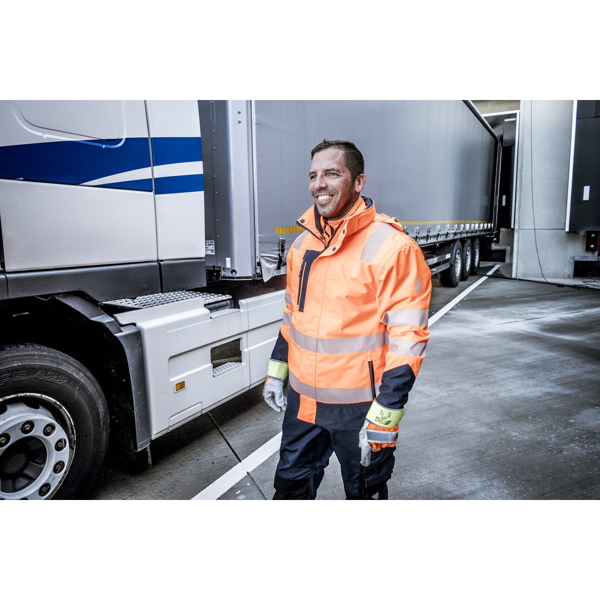 NITRAS MOTION TEX VIZ PLUS, multifunktionsjakke med høj synlighed