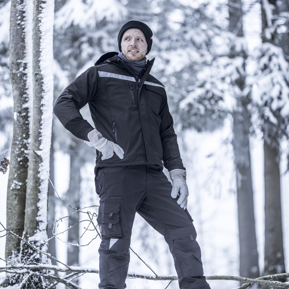 NITRAS MOTION TEX PLUS, vinterjakke, sort