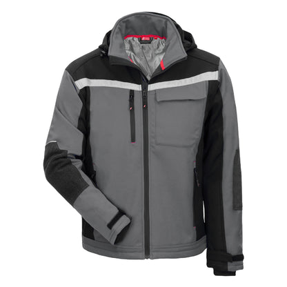 NITRAS MOTION TEX PLUS, softshell jakke, grå/sort