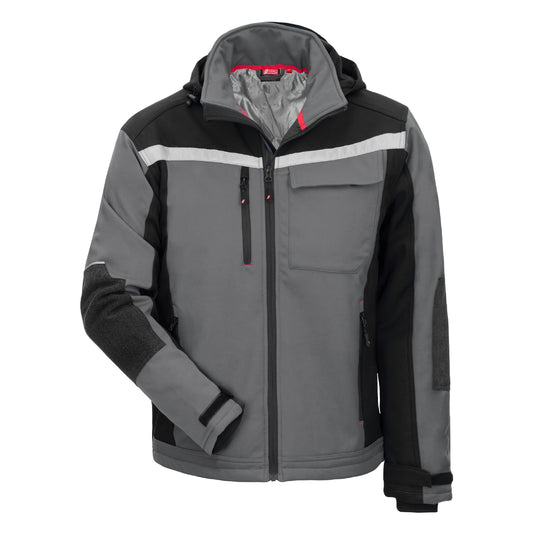 NITRAS MOTION TEX PLUS, softshell jakke, grå/sort