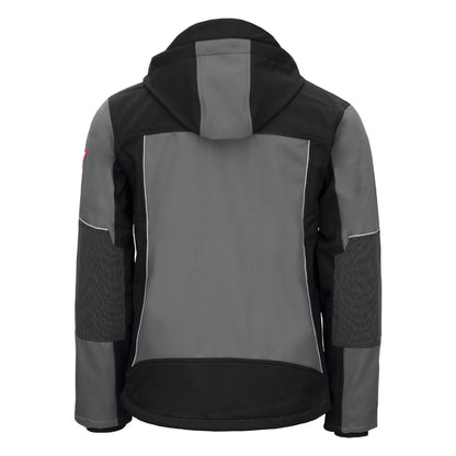 NITRAS MOTION TEX PLUS, softshell jakke, grå/sort