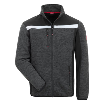 NITRAS MOTION TEX PLUS, strikket softshelljakke, sort
