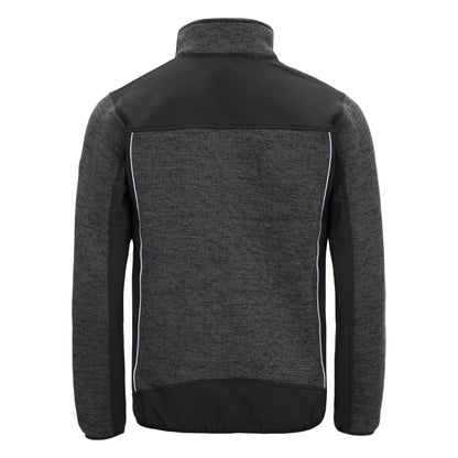 NITRAS MOTION TEX PLUS, strikket softshelljakke, sort