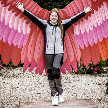 NITRAS MOTION TEX KIDS, strikket softshell-jakke, lysegrå/sort