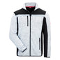 NITRAS MOTION TEX PLUS, strikket softshell-jakke, lysegrå/sort