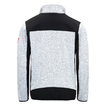 NITRAS MOTION TEX PLUS, strikket softshell-jakke, lysegrå/sort