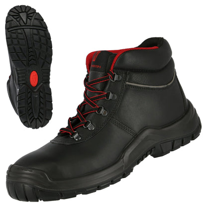 NITRAS POWER STEP MID, S3 HI HRO sikkerhedsstøvler, mellemhøj, sort