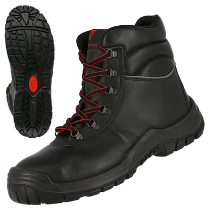 NITRAS POWER STEP MID+, S3 CI HI HRO sikkerhedsstøvler, høj, sort