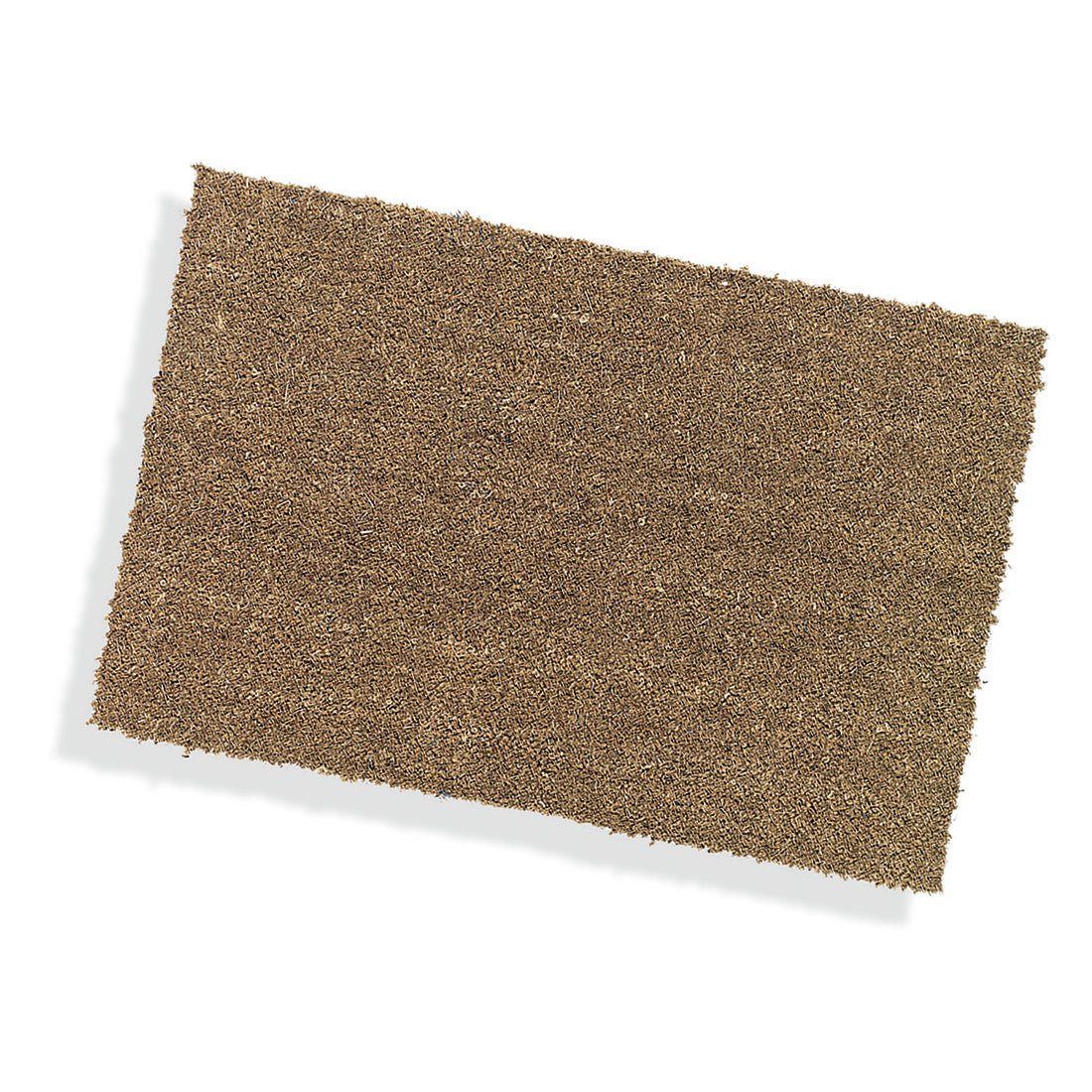Nölle Profi Brush Kokos-Veloursmåtte 2,4 cm tyk fra Nölle Profi Brush Børste- & Penselteknik e.K. er en rektangulær, brun dørmåtte med en ru struktur, der er perfekt til indgangsområder og vises på en hvid baggrund.