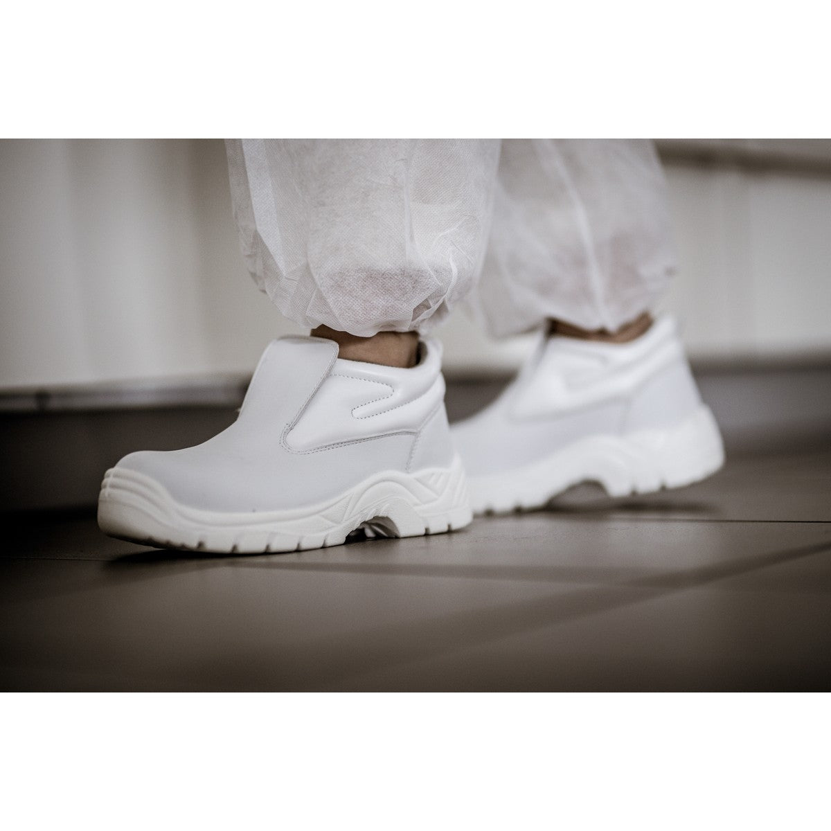 NITRAS CLEAN STEP MID SL, S2 sikkerhedssko, hvid