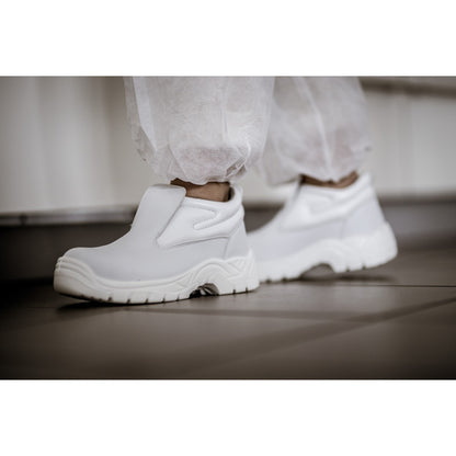 NITRAS CLEAN STEP MID SL, S2 sikkerhedssko, hvid