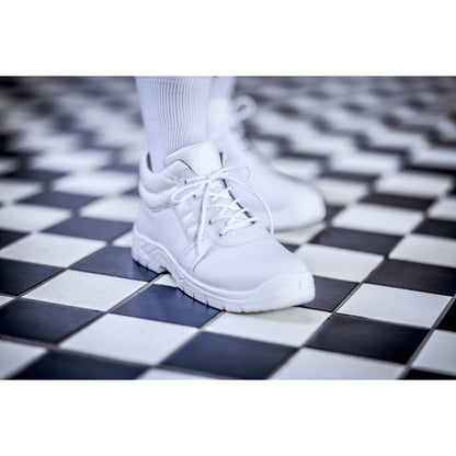 NITRAS CLEAN STEP MID, S2 sikkerhedsstøvler, mellemhøj, hvid