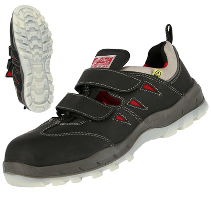 NITRAS SPORT STEP SA, S1P sikkerhedssandaler, sorte