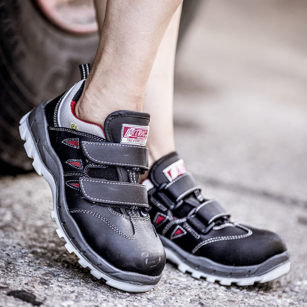 NITRAS SPORT STEP SA, S1P sikkerhedssandaler, sorte