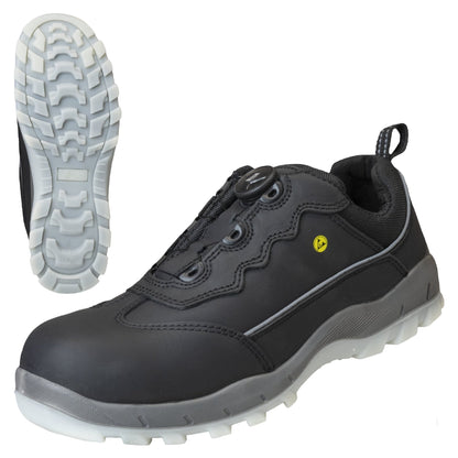 NITRAS SPORT STEP FIT, lav sikkerhedssko, sort