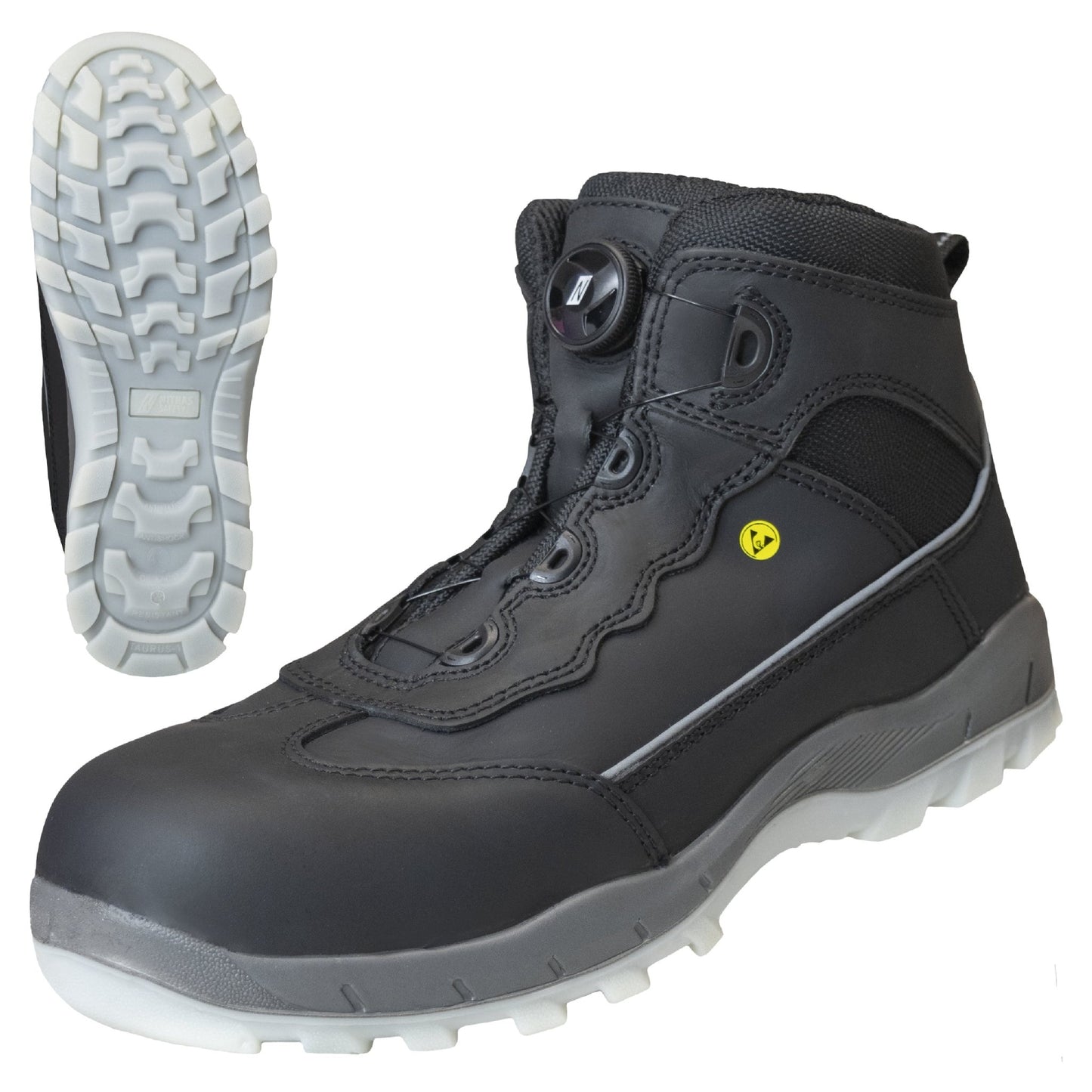 NITRAS SPORT STEP MID FIT, sikkerhedsstøvler, mellemhøj, sort
