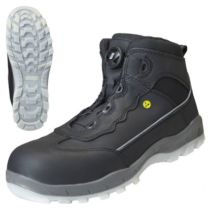 NITRAS SPORT STEP MID FIT, sikkerhedsstøvler, mellemhøj, sort