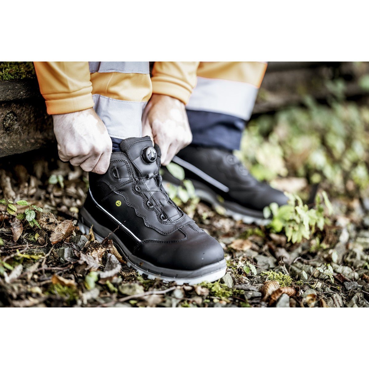 NITRAS SPORT STEP MID FIT, sikkerhedsstøvler, mellemhøj, sort