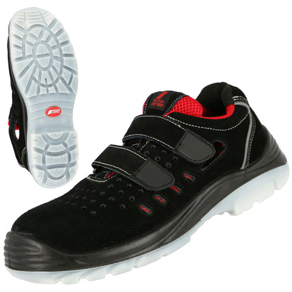 NITRAS EASY STEP SA, S1P sikkerhedssandaler, sorte