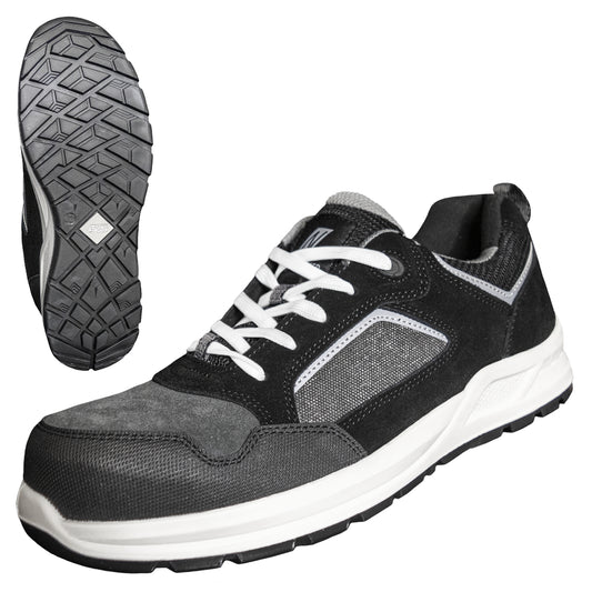 NITRAS CLASSIC STEP, S1P sikkerhedssko, grå/sort