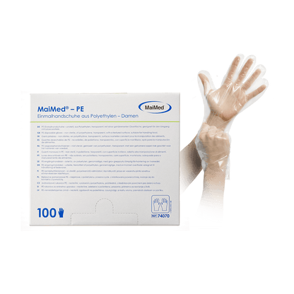 MaiMed-PE engangshandsker af PE, usterile, 100 stk./æske