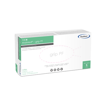MaiMed-grip PF, ikke-sterile, pudderfri latex undersøgelseshandsker