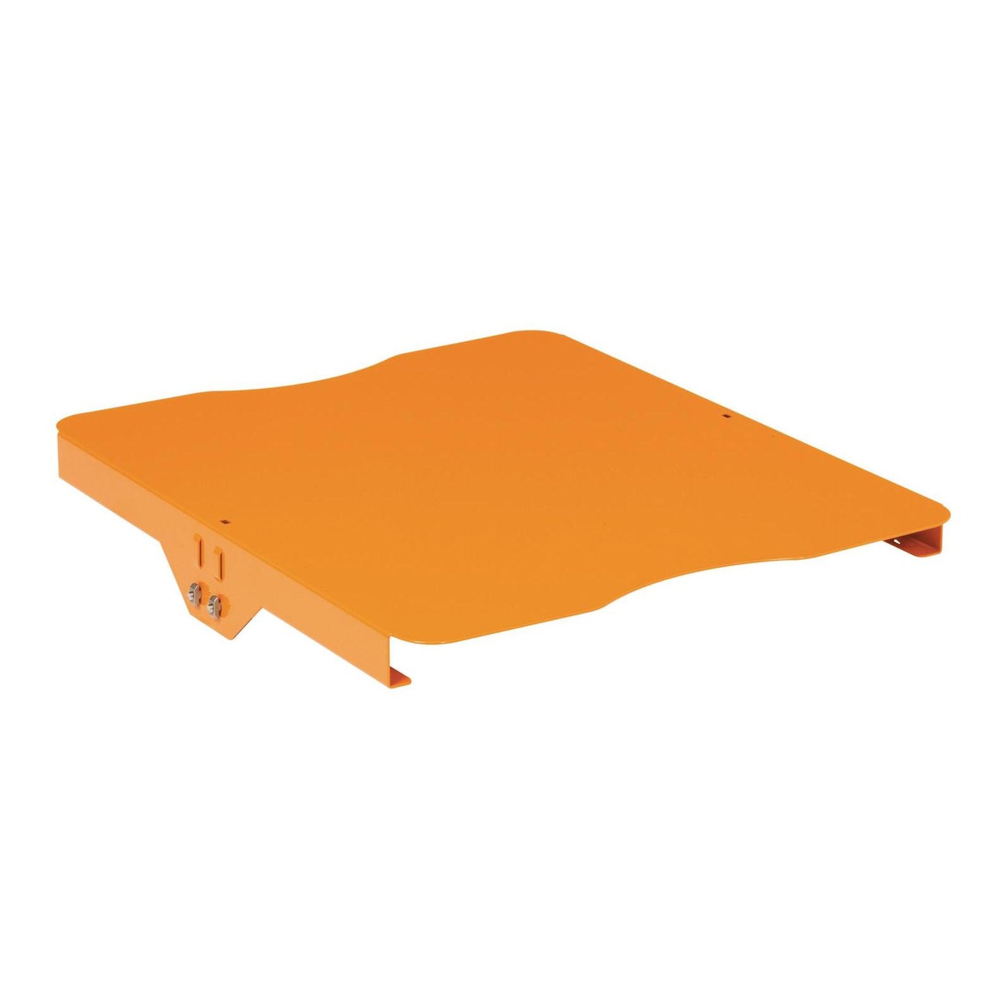 Den TASKI skuffeskinne fra Diversey Deutschland GmbH & Co. OHG er en orange metalskinne med en flad, rektangulær overflade og buet forkant, velegnet til skuffer 7517245, 7517246, 7517247 (1 stk.).