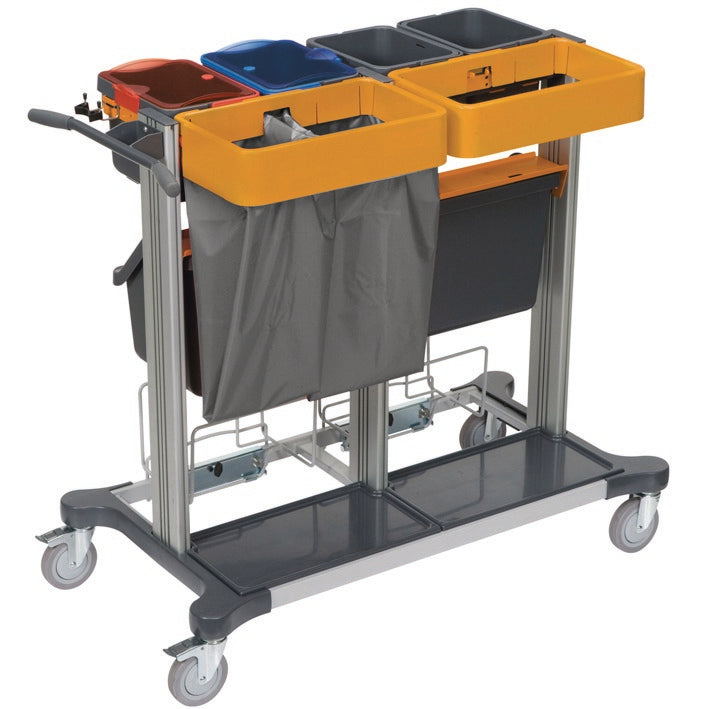 TASKI Midi Open til Jonmaster fra Diversey Deutschland er den store systemløsning til forfugtning af rengøringstekstiler og sprayrengøring, med åbne skuffer for maksimal opbevaringsplads. Pakke: 1 stk.