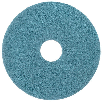Das Twister Pad Blau – rund der Diversey Deutschland GmbH & Co. OHG ist ein blaues, rundes Reinigungspad mit strukturierter Oberfläche und Mittelloch – ideal für Steinböden. Von oben auf weißem Hintergrund abgebildet.