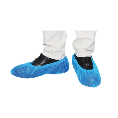 MaiMed-Cover CPE skoovertræk Engangsskoovertræk af CPE, blå, 100 stk./pk. | Pakke (100 stk.)