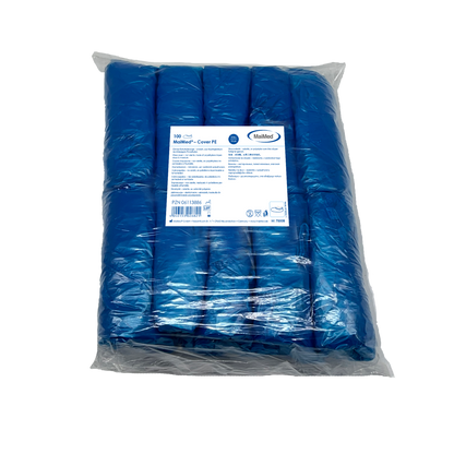 MaiMed-Cover PE skoovertræk Engangsskoovertræk af PE, blå, 100 stk./pk. | Pakke (100 stk.)