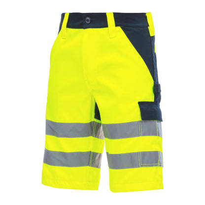 NITRAS MOTION TEX VIZ, synlige arbejdsbukser, korte