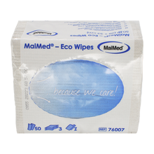 MaiMed- Eco Wipes - aftørrings- og plejeklud, 28x33cm genbrugsservietter, naturhvid, 3-lags, 50 stk./pakning | Pakke (50 stk.)