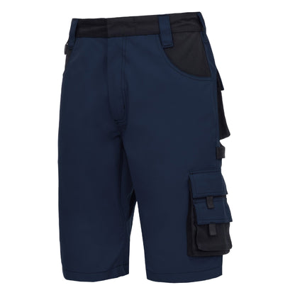 NITRAS MOTION TEX PLUS, arbejdsbukser, korte, marineblå/sort