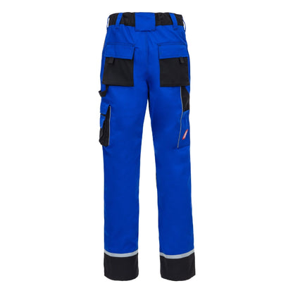 NITRAS MOTION TEX PLUS, arbejdsbukser, lange, kongeblå/sort