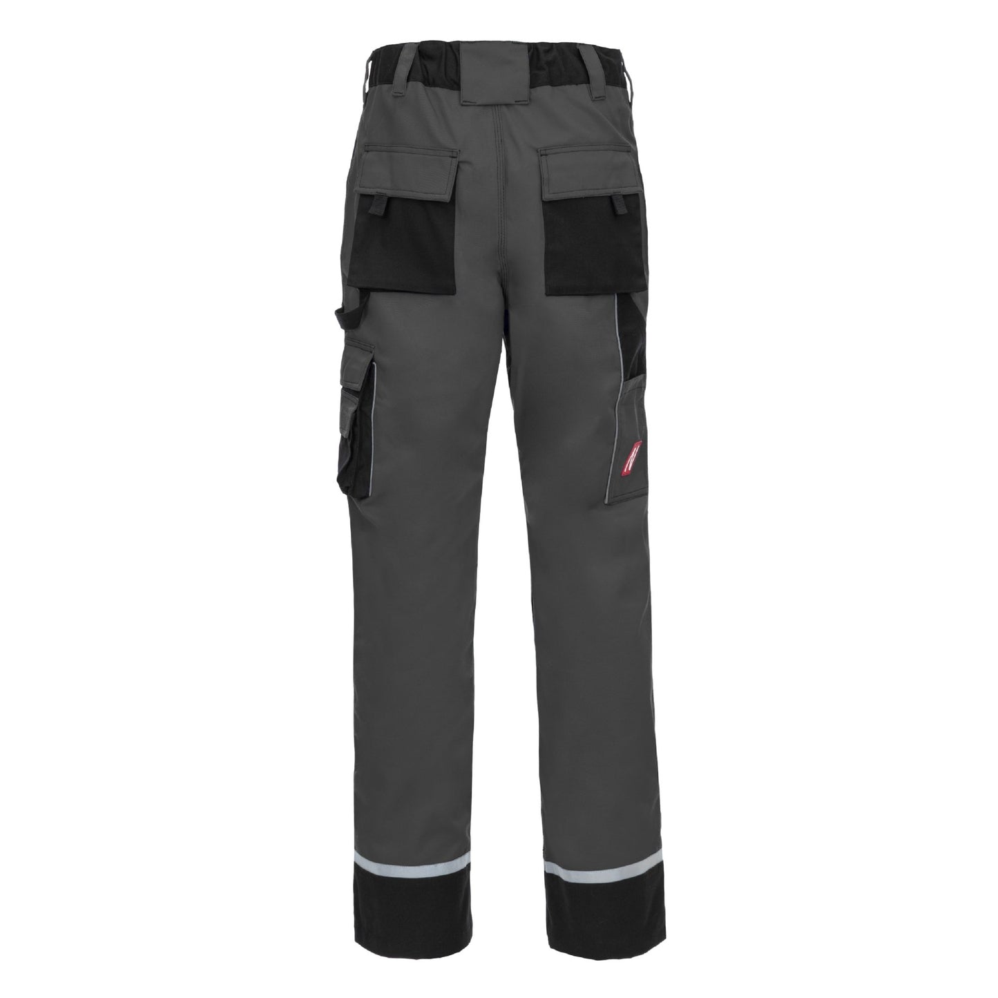 NITRAS MOTION TEX PLUS, arbejdsbukser, lange, grå / sorte
